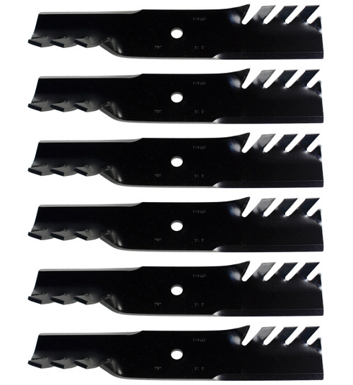 (6) USA Mower Blades® Mulching for Bobcat® 112111-02 2722543-02 36" 52" 54" Deck