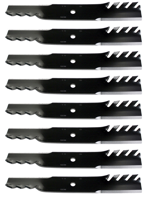 8 USA Mower Blades® Fits Bad Boy® 038-0003-00 Giant Vac® A581 36" 52" 54" Deck