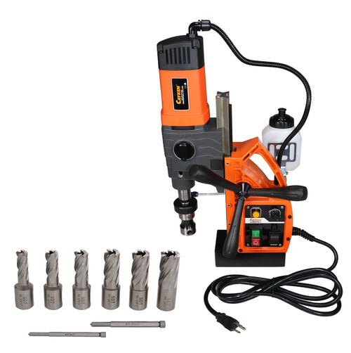 Cayken® KCY-48-2WDO 1.8" Magnetic Drill Press with 7PC 1" Small Annular Cutters