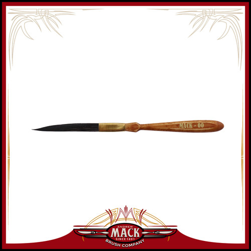Andrew Mack STR8LINES Synthetic Squirrel Pinstriping Brush Size 00