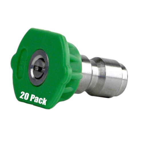 Erie Tools 1/4in. Quick Connect Nozzle 25 Degree 4.0 Orifice 4000 PSI (20)