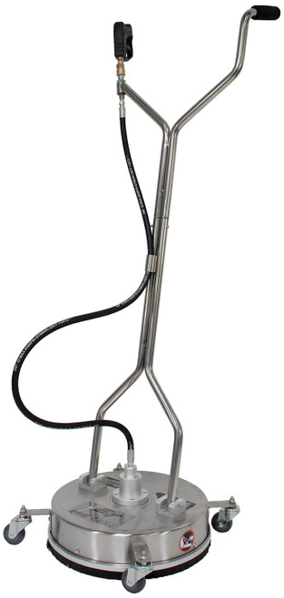 Erie Tools 18in. Stainless Steel Surface Cleaner with Wheels and Wand