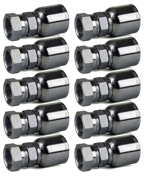 10 Pack FPX-08-08 - 1/2" x 1/2" NPSM Female Pipe Swivel Hydraulic Hose Fitting