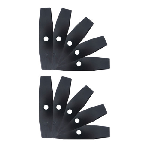 10 Pack USA Edger Blade Sharpened Length 9" Width 2" Thickness 0.110" C.H. 5/8"
