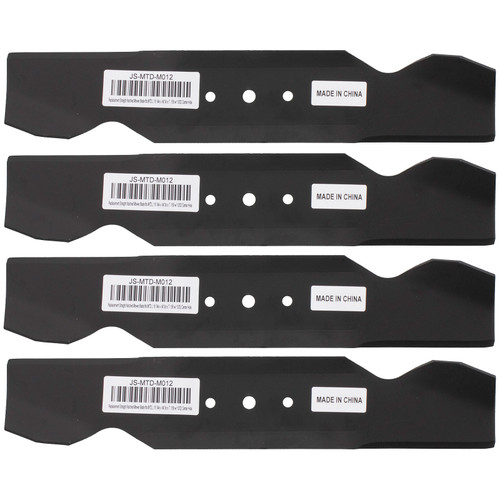 (4) Notched Blade fits MTD® 742-0487 742-0487A 942-0487A 32" Deck