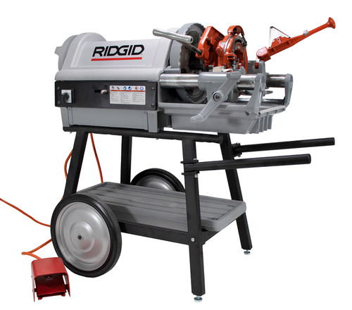 Reconditioned RIDGID® 1224 220V Pipe Threader with 150A Cart Dies Heads & Oil