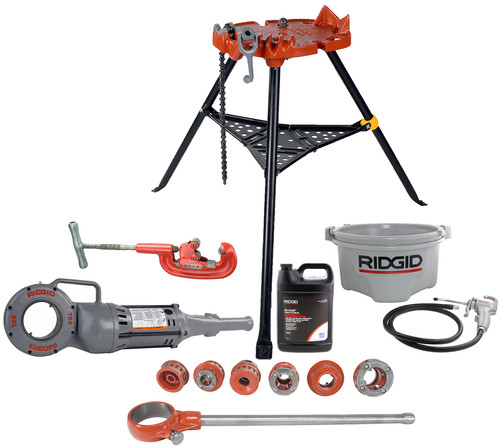 Reconditioned RIDGID® 700 12R Kit 2A Cutter 460 Stand & New 418 Oiler with Oil