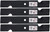 4 Rotary® 3403 4 Mower Blades for Lesco® Scag® Snapper® Toro® Windsor® 48in. Deck