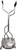 21" Stainless Steel Flat Surface Cleaner Power Pressure Washer Water with Wheels