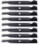 (8) USA Mower Blades® Hi Lift for AYP® Husqvarna® Poulan® 532138497 38in. Deck