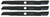 3 USA Mower Blades® Replaces Black and Decker® 9054143 90541433-01