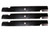 3 USA Mower Blades® for Exmark 103-0301 103-0301-S 103-1580-S 103-2530 60" Deck