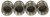 Aqua Mole (4) Pack 1/4" NPT Button Nose Sewer Jetter Nozzle 3000 PSI 4.8 Orifice