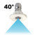 Erie Tools 1/4in. Quick Connect Nozzle 40 Degree 6.0 Orifice 4000 PSI (400)
