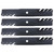 4 USA Mower Blades® for Scag® 48110 481706 481710 Toro® 107-3192 32" 48" Deck
