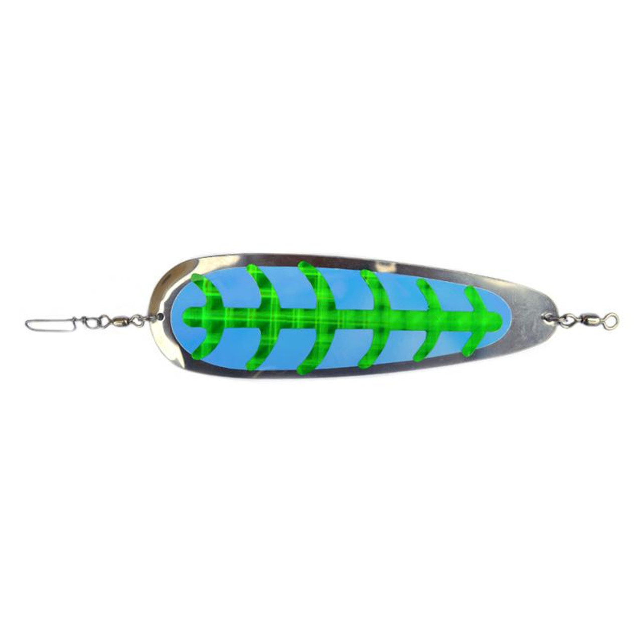 Mack's Sling Blade Dodger Super Glow/Purple/Orange/Yellow Dot; 4 in.