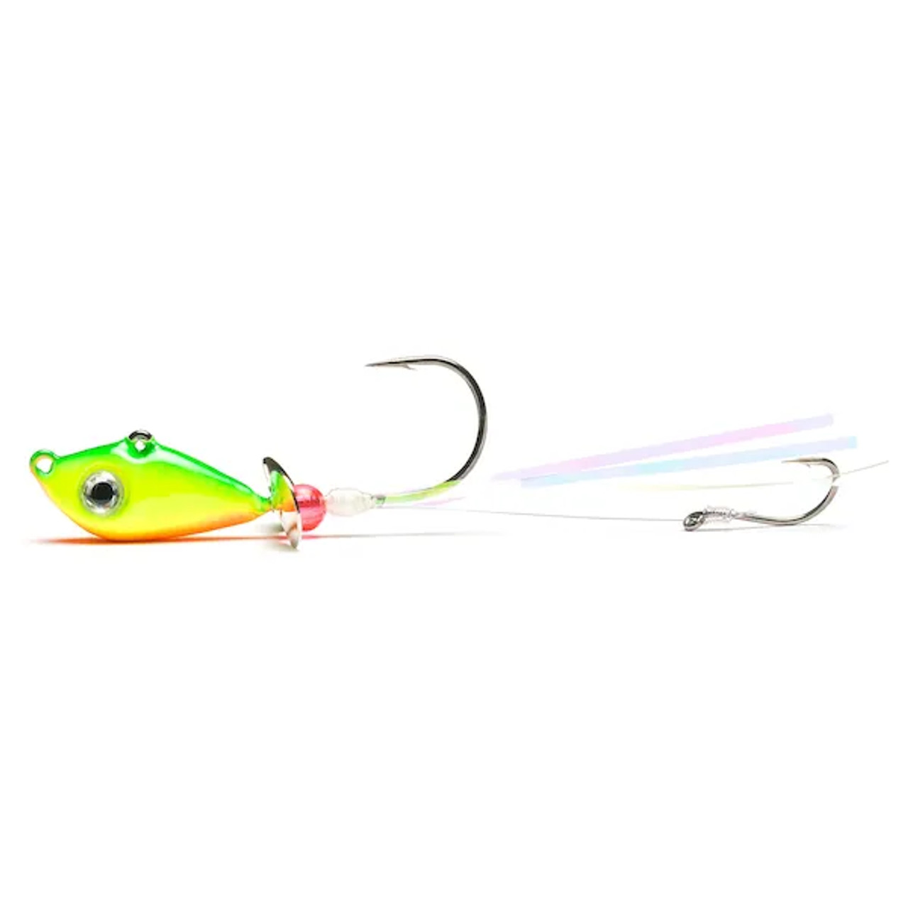 Mustad Walleye Death Spinner Lure, Pink and White, 1/4oz