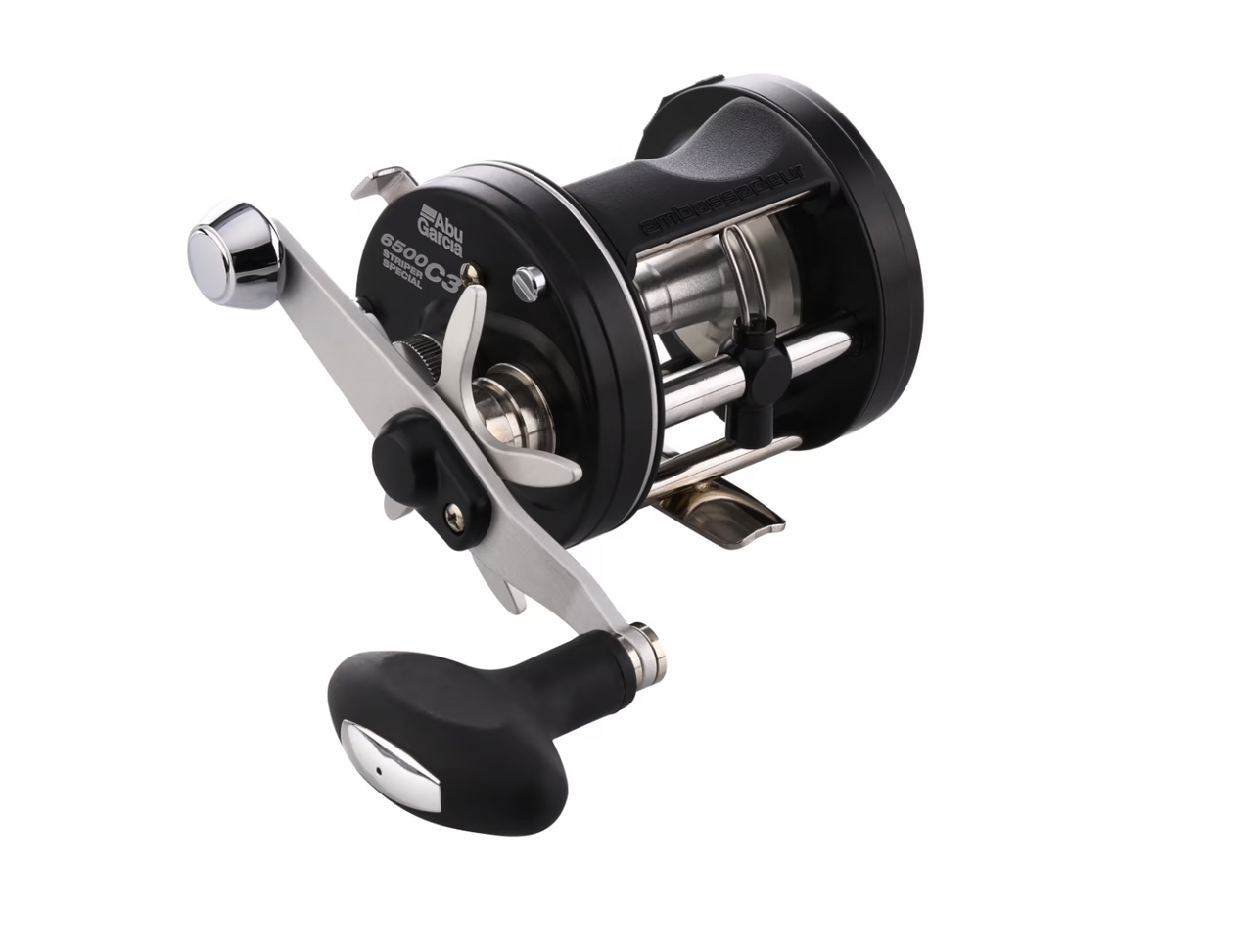 CL60 Round Baitcasting Reel Right Handed Fishing Reel with Crank  Handle,Smooth Powerful Inshore Trolling Reel Conventional Reel for Muskie  Catfish