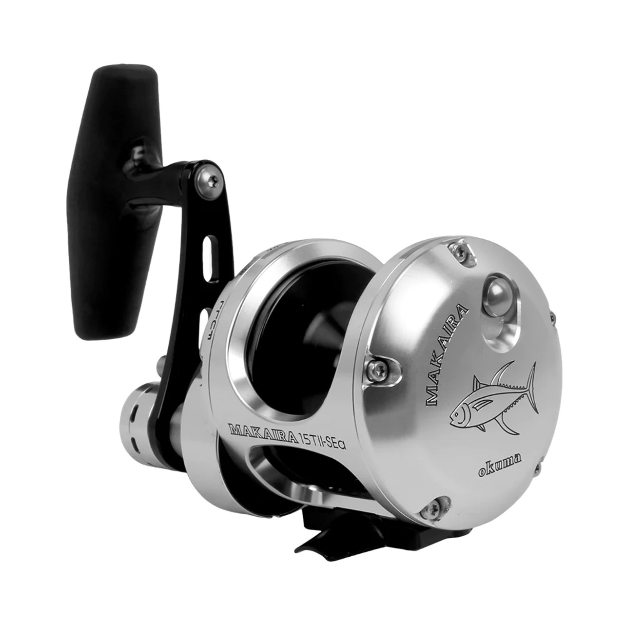 Okuma MK 50IISEa Silver Makaira 2 Speed Lever Drag Reel