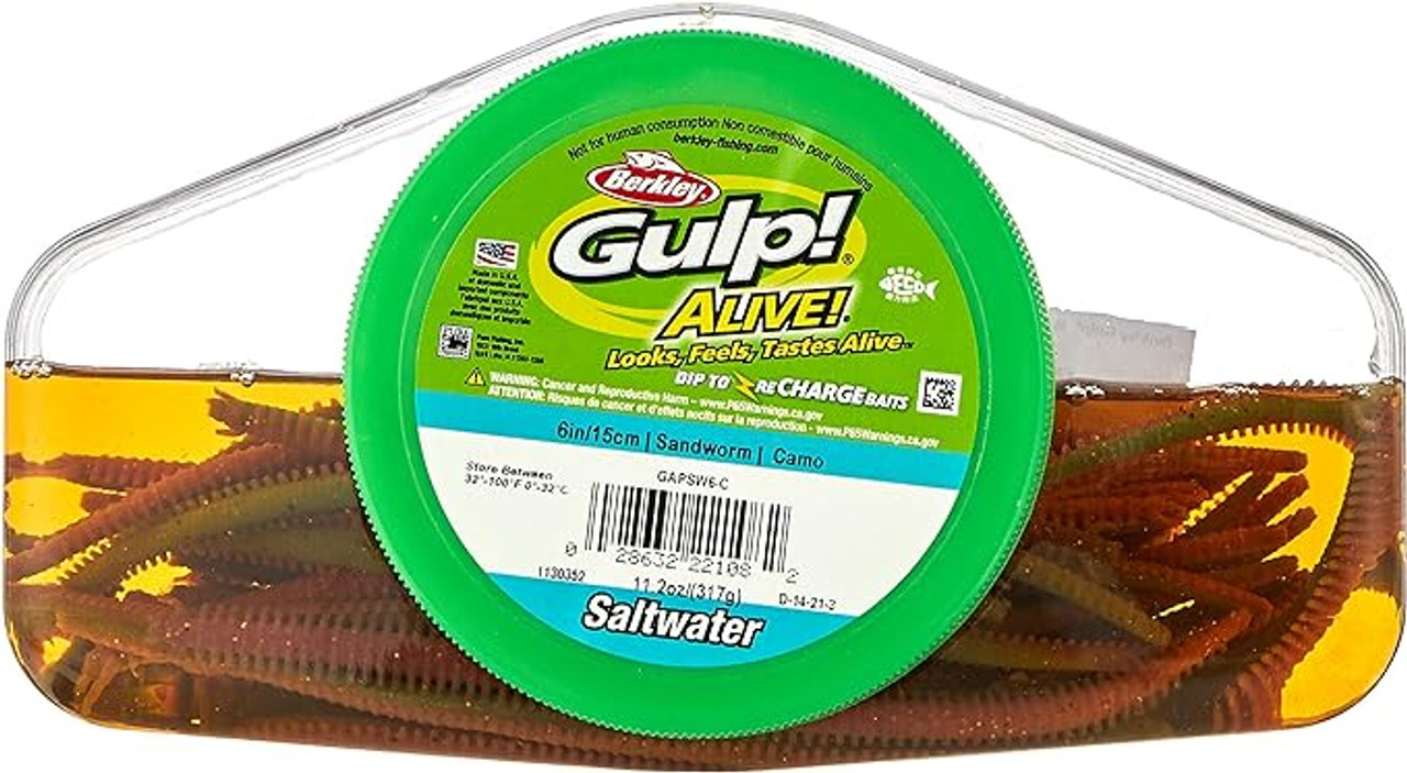 BERKLEY GULP GRUB PACKS 6IN