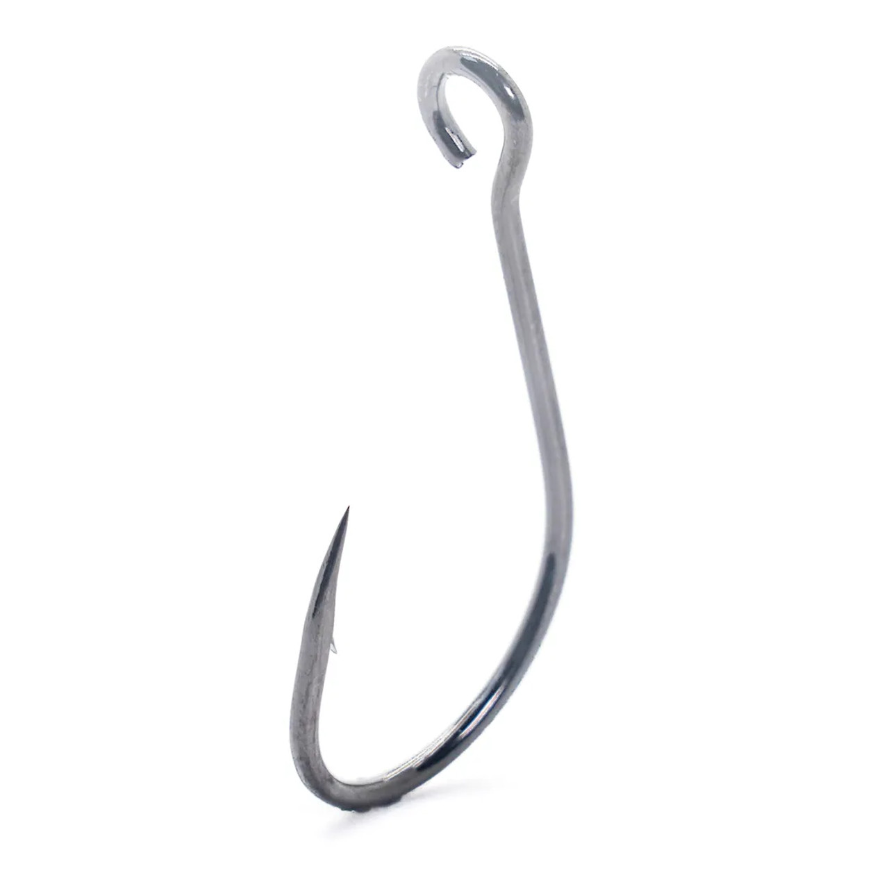 HIYGRRWI 8/9/10 Fish Hooks with Eyes, sea Fishing Hooks, Stainless Steel  Long Handles 6#-15# (Color : Size 15)