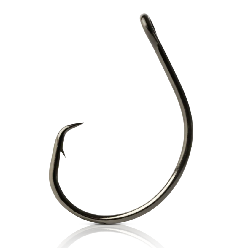 2x Strong Ringed Circle Hooks - Black Nickel - 6 Sizes Available - Alltackledepot2010