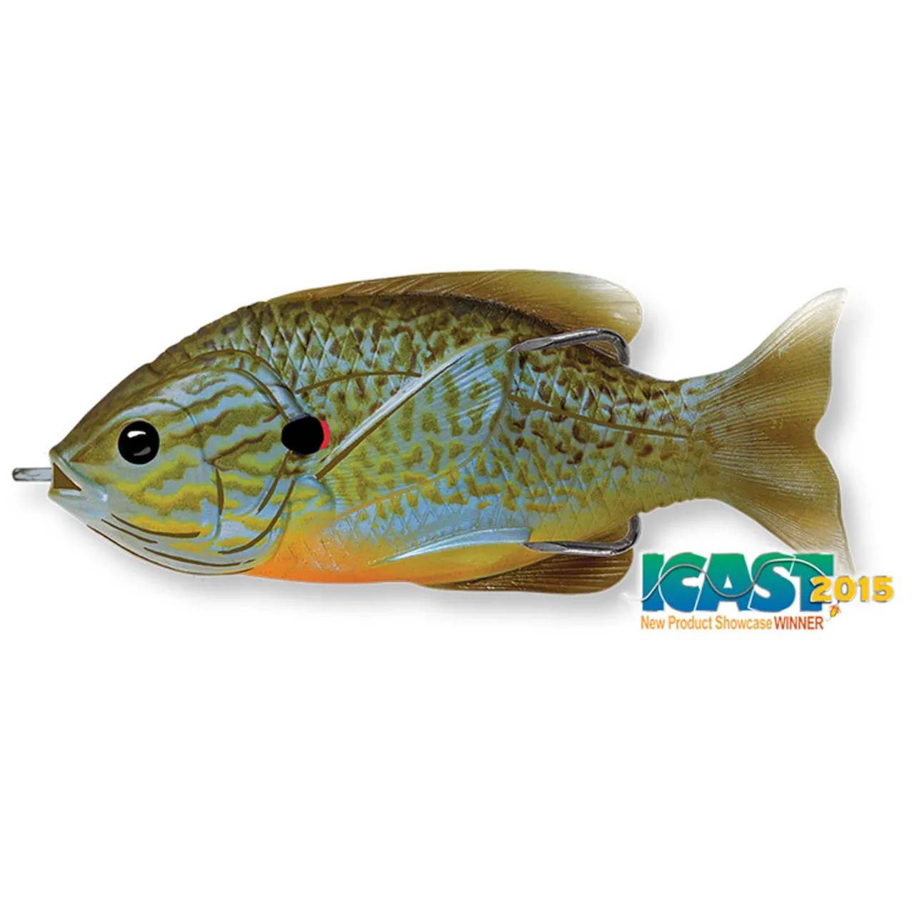 LiveTarget SFH90T5 Sunfish Hollow Body Lure Natural/Olive Bluegill