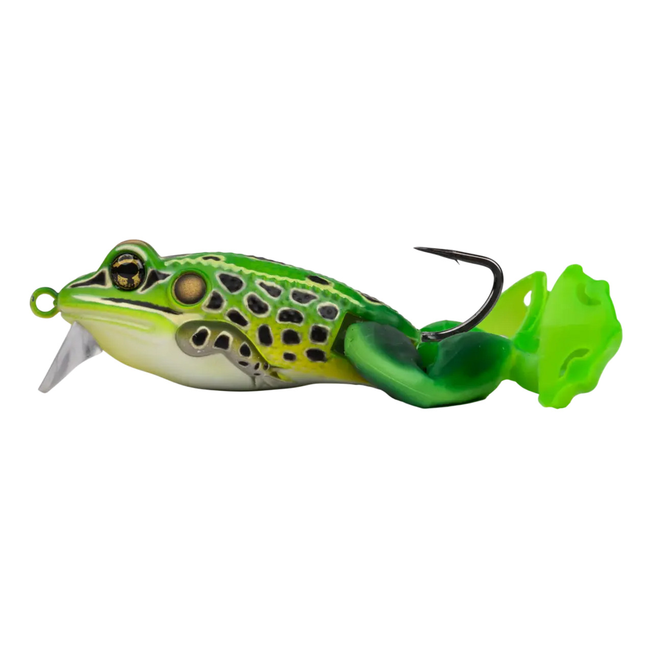 LiveTarget Ultimate Frog Diver Bait in Fluorescent Green/Yellow | Size 2 1/2”