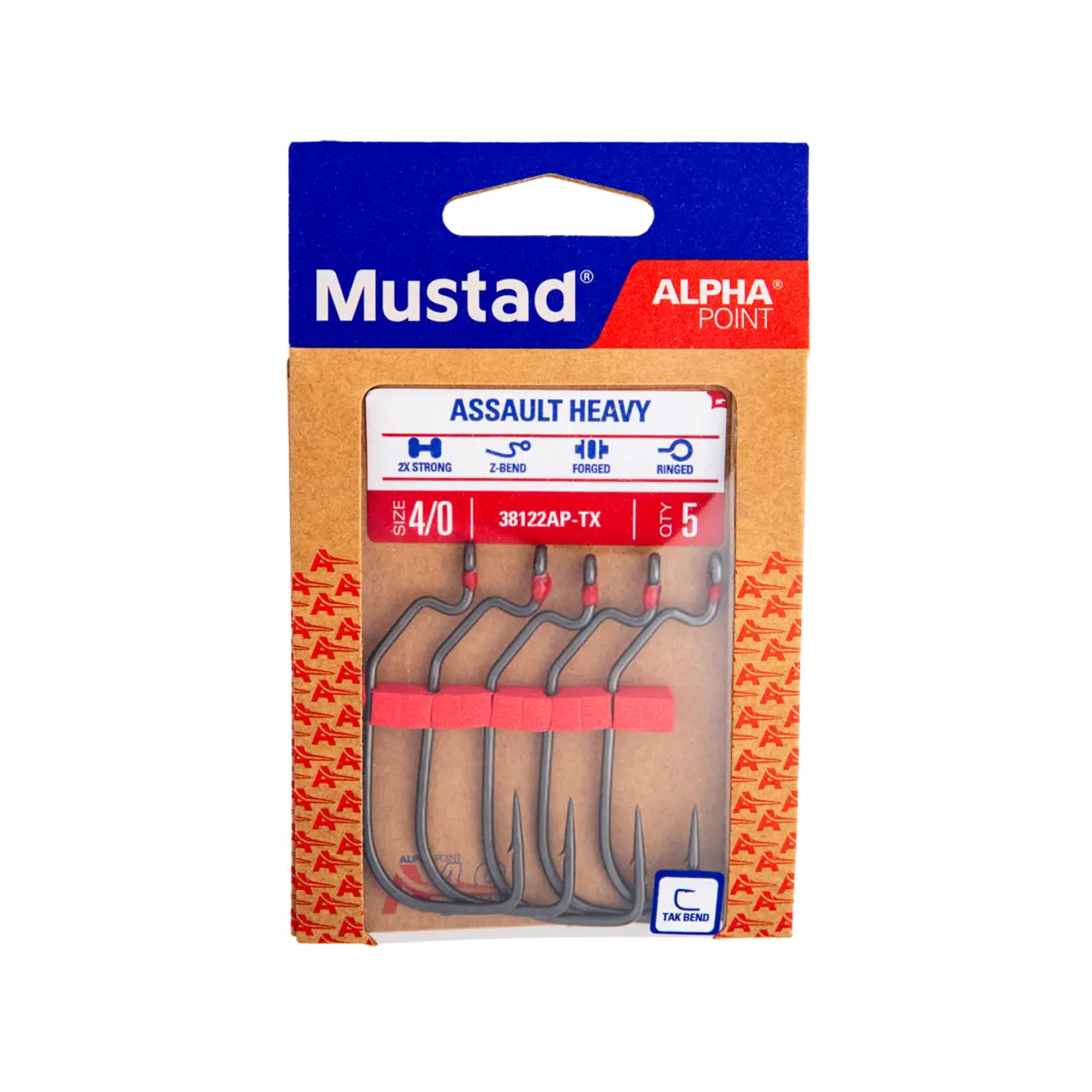 Mustad Assault Heavy Wide Gap Hook 4/0