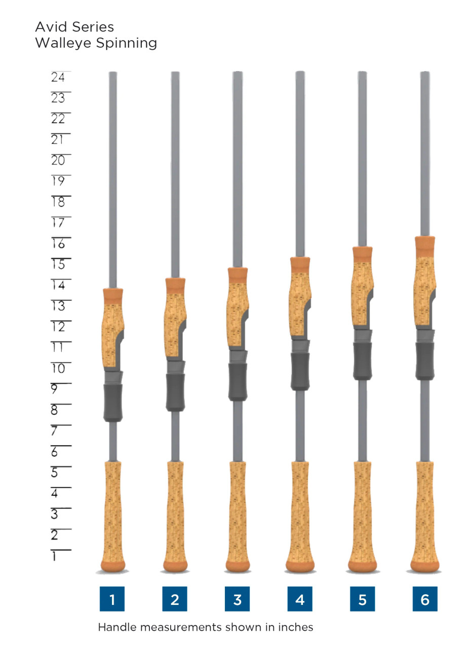 St. Croix Avid Walleye Spinning Rods