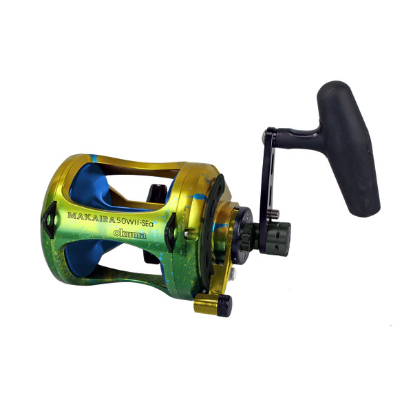 Okuma Makaira Special Edition 2-Speed Lever Drag Reels Mahi-Mahi