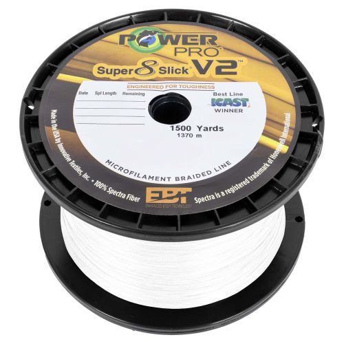 PowerPro Super 8 Slick V2 Braided Line - White