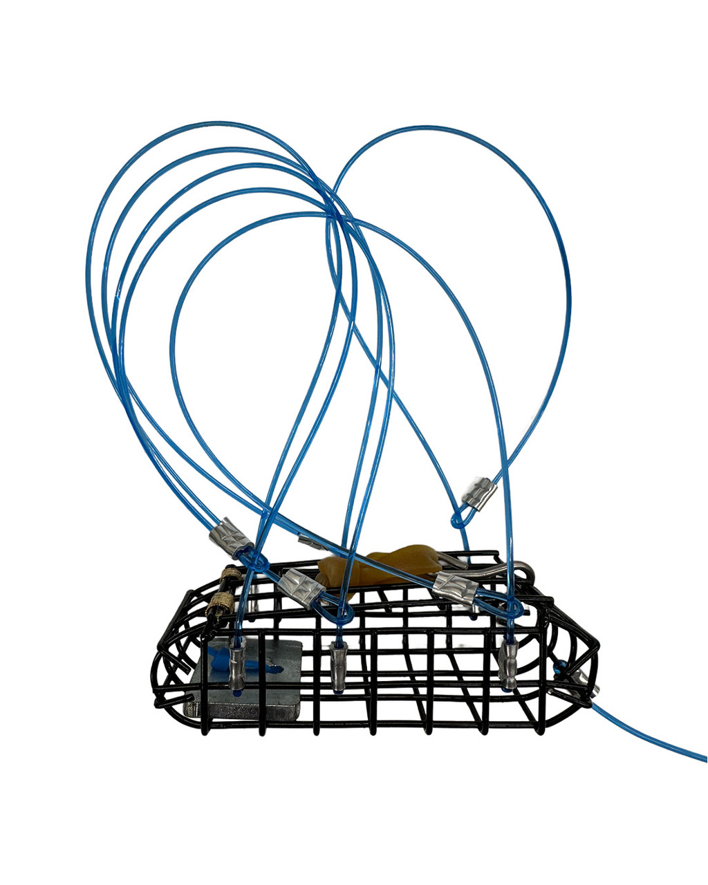 crab catcher fishing pole Promar 18" Rectangular Castable Trap fun alternative to catch all types of crab using a fishing pole Blue Crab Trap Fishing Pole