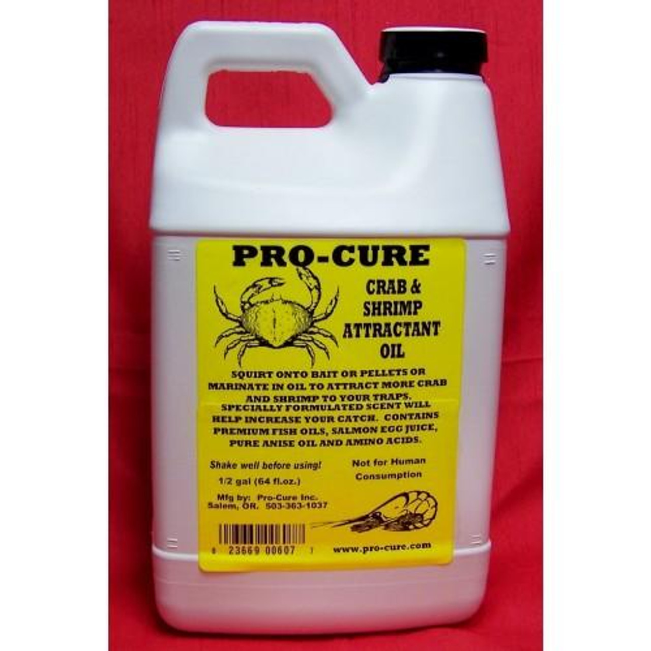 Pro Cure Crab and Shrimp Attractant Bait Oil, 1/2 Gallon