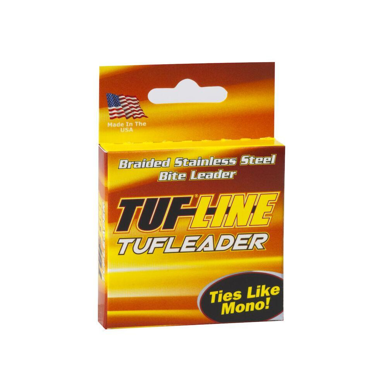 Tuf-Line Tuf-Leader - Braided Stainless Steel Leader with Spectra Core -  Fish-Field