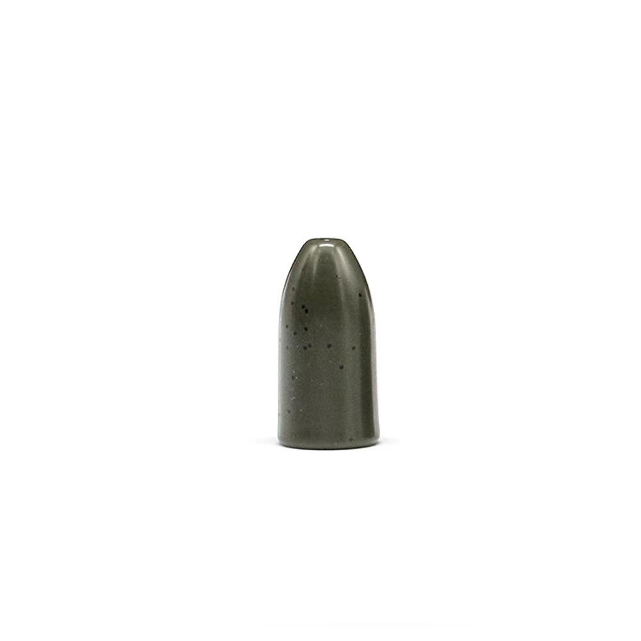 Fish-Field Tungsten Bullet Shaped Weights - Pumpkin Green | Size 1/16oz /1.8g