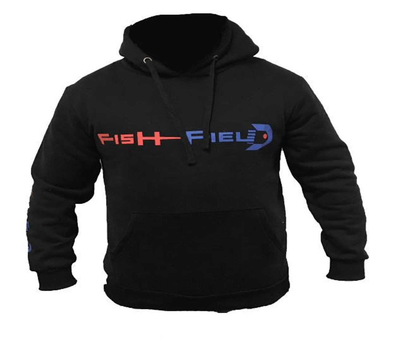 Fish-Field Fishing Hoodie Sweatshirt in Ashen | Size Large