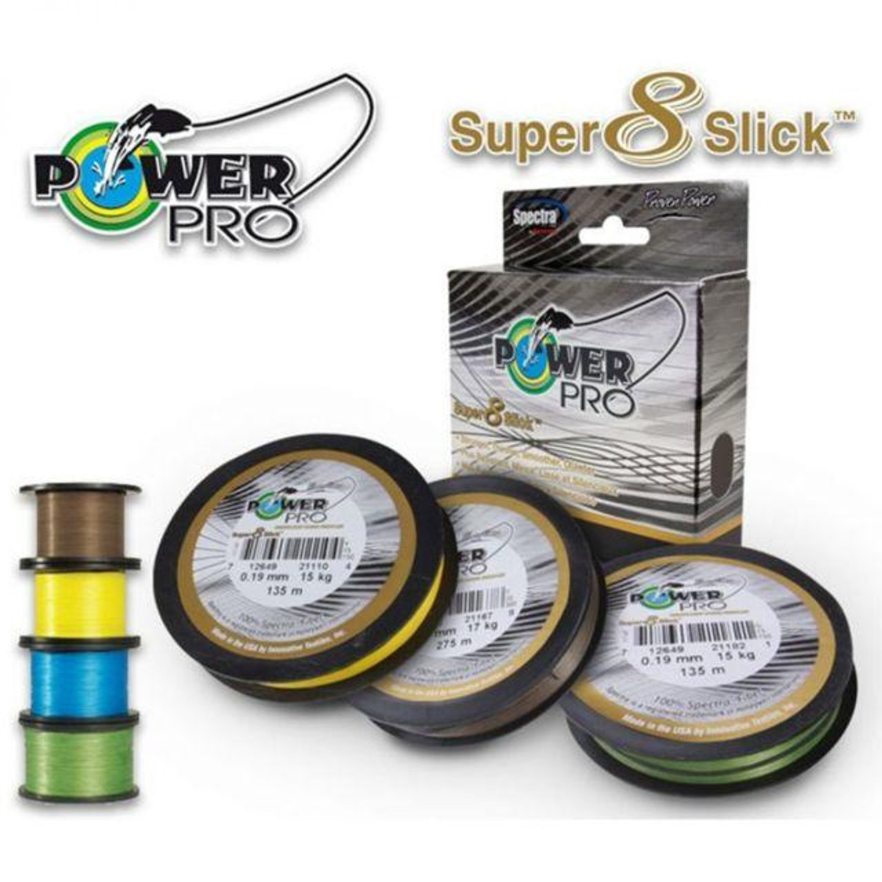 Power Pro Braid Bulk Fishing Line Spooling Service in Hi-Vis Aqua Green