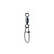 Fish-Field Power Rolling Swivels with Crosslock Snap - Black Nickel