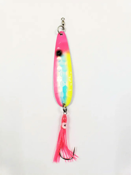 Salmon and halibut trolling lures spoon hoochie fishing lures with