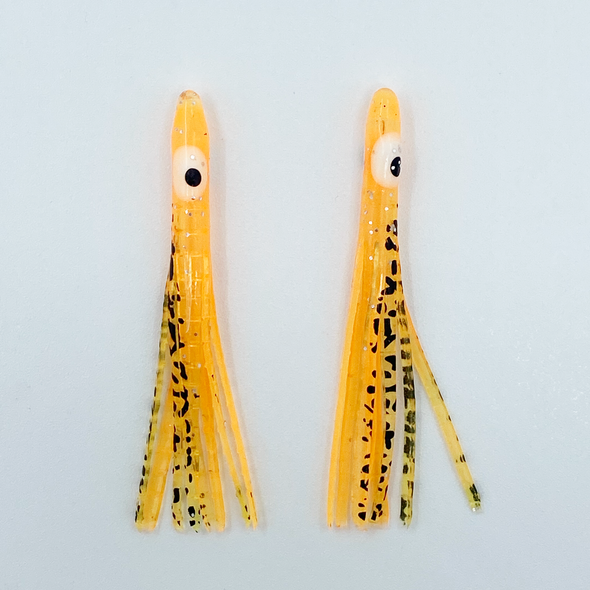 Squid Skirt Hoochie Lure - Black & Yellow