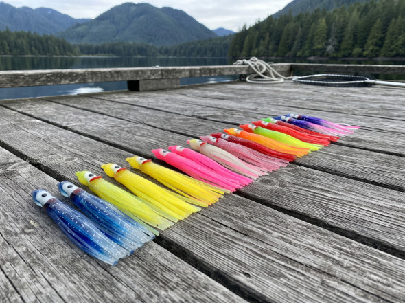 Fish-Field Baby Squid Hoochies - 1 3/4 Inch