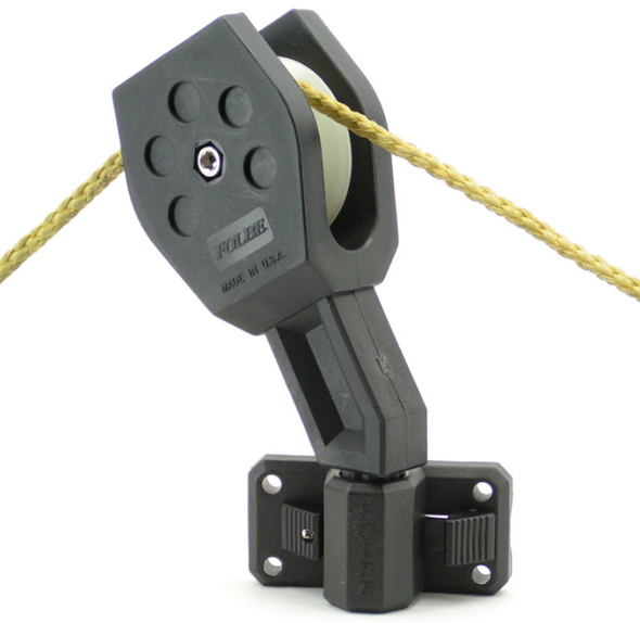 Folbe Removable Rod Holder Pulley With Auto-Locking Side Mount