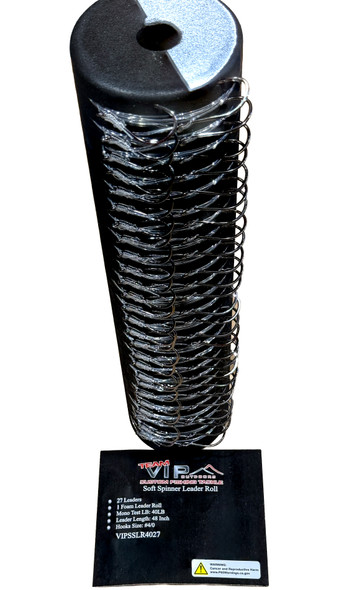 VIP Outdoors Salmon Soft Spinner / Hard Bait Pre Tied Leader Rolls