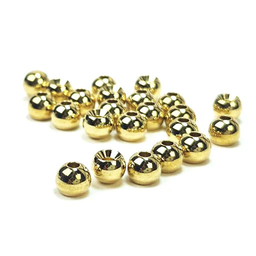 Fish-Field Brass Round Beads