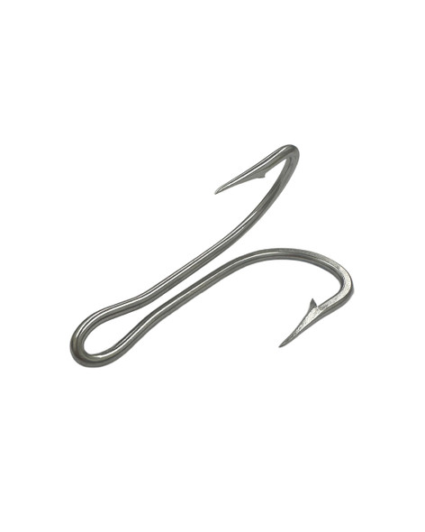 Fish-Field Stainless Steel Cut Point Double Hooks - Bundle of 6pc