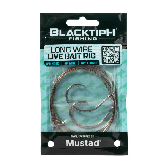 Mustad BlacktipH Long Wire Live Bait Rig