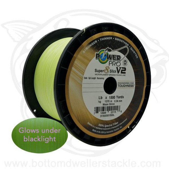 PowerPro Spectra Braided Fishing Line - Lenza Intrecciata Verde Muschio, 1500 Yard / 40 Lb, Made In USA