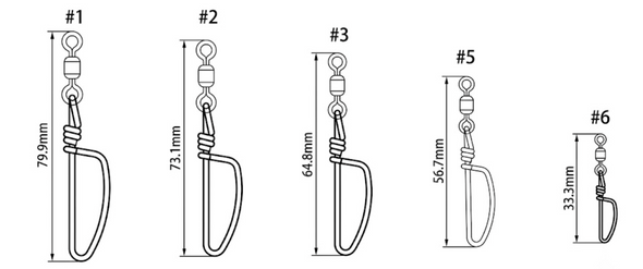 Fish-Field Superior Stainless Steel Crane Swivel with Tournament Snap - Black Nickel