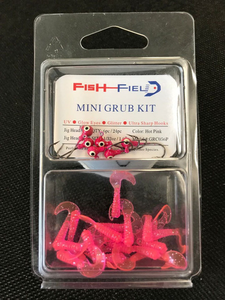 Fish-Field Crappie Party Jig Heads with Spinner